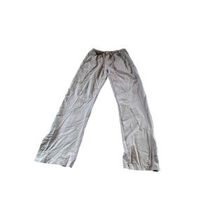 GT Performance Elastic Waist Draw String Tie Scrub Pants Women's XS Gray